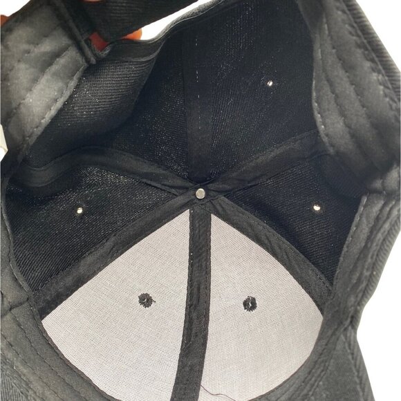 Summer Adult Baseball Cap Curved Visor Hat Black Hip Hop Hat Abustable Strap - Picture 6 of 8